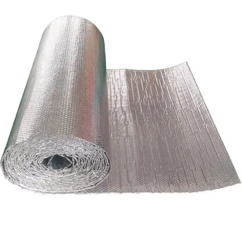 Двухсторонняя алюминиевая пленка полиэтиленовая алюминиевая фольга изоляция энергосберегающая Водонепроницаемая влагоизоляция шум 1 м X 3 м