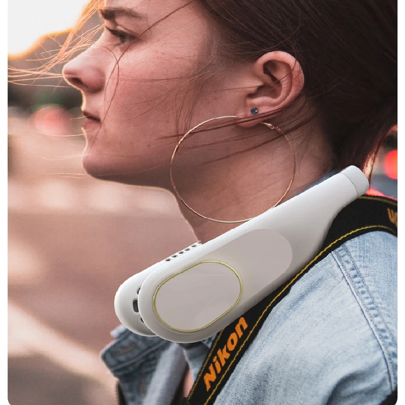 

Portable Neck Fan Bladeless Fans Rechargeable Portatil Abanicos Outdoor for Home Neck Neckband Fan Cooling Hands-free Wind Speed