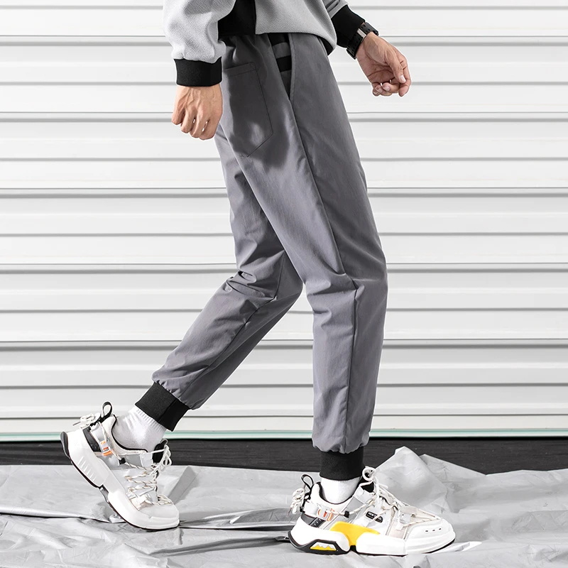 Брюки мужские повседневные Мягкие штаны для бега свободные брюки внутренняя