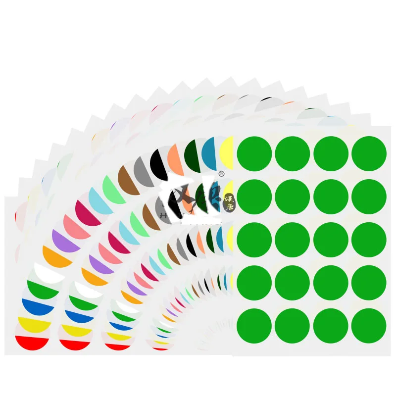 Водонепроницаемая наклейка с цветными точками Самоклеящаяся бумага для