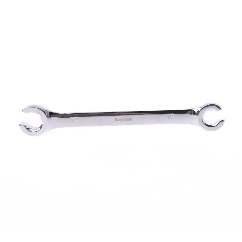 

50LC 2Pcs 10x12mm 12x14mm Flare Nut Wrench Brake Pipe Spanner Set Six Point Socket Tools For Vehicle Repairing