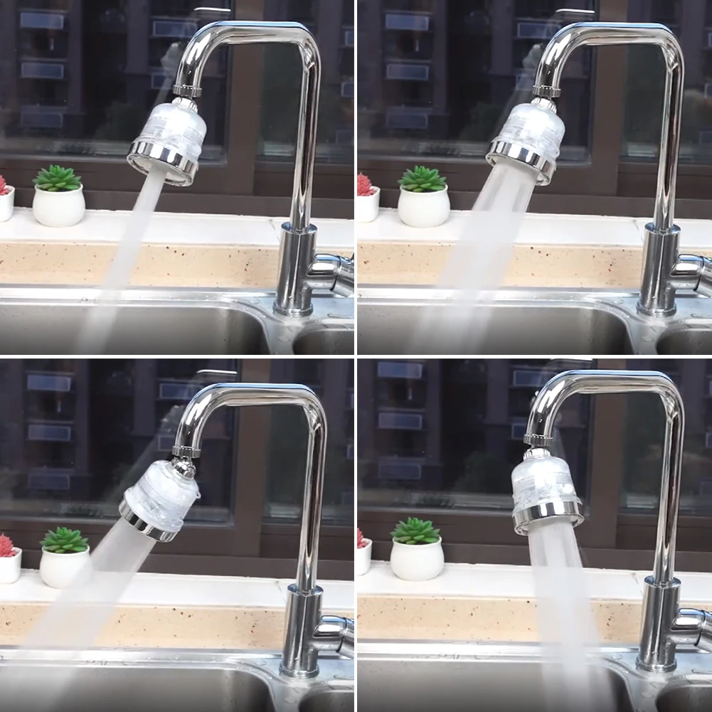 

Bathroom Flexible Water Saving Faucet Diffusser Plastic 360 Degree Rotable Modern Movable Accessories Filter Kitchen Tap Head