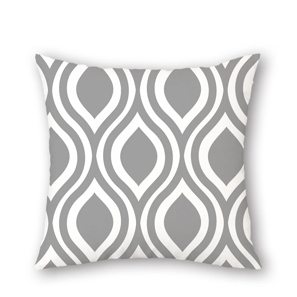 Новый льняной декоративный чехол для подушки с геометрическим рисунком