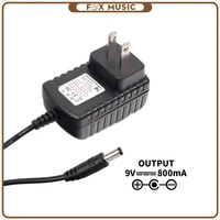 9v 800ma power supply adapter charger black for guitar effects pedal us plug guitar accessories