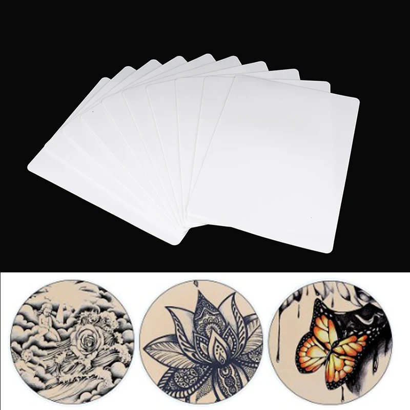 

10 Pcs Synthetic Leather Tattoo Fake Skin Makeup Tattoo Beginner Practice Microblading Double Permanent Tattoo Supplies