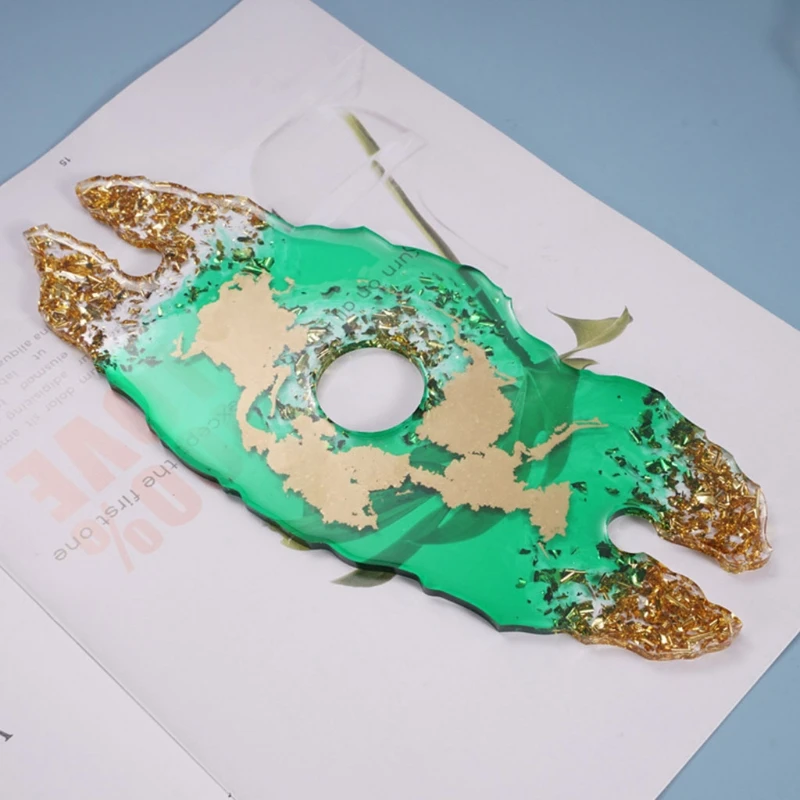 

Crystal Epoxy Resin Mold Wine Glass Rack Tray Casting Silicone Mould DIY Crafts Bottle Cup Holder Making Tool