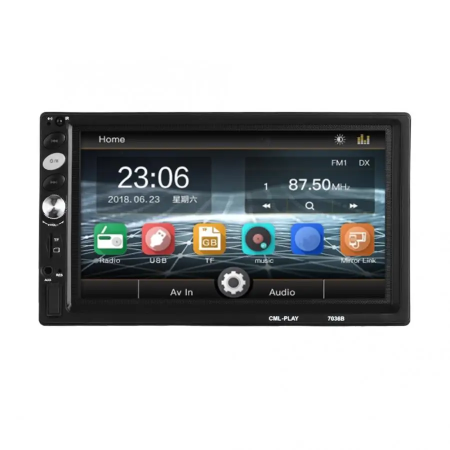 Автомобильный мультимедийный проигрыватель 7 дюймов автомобильный