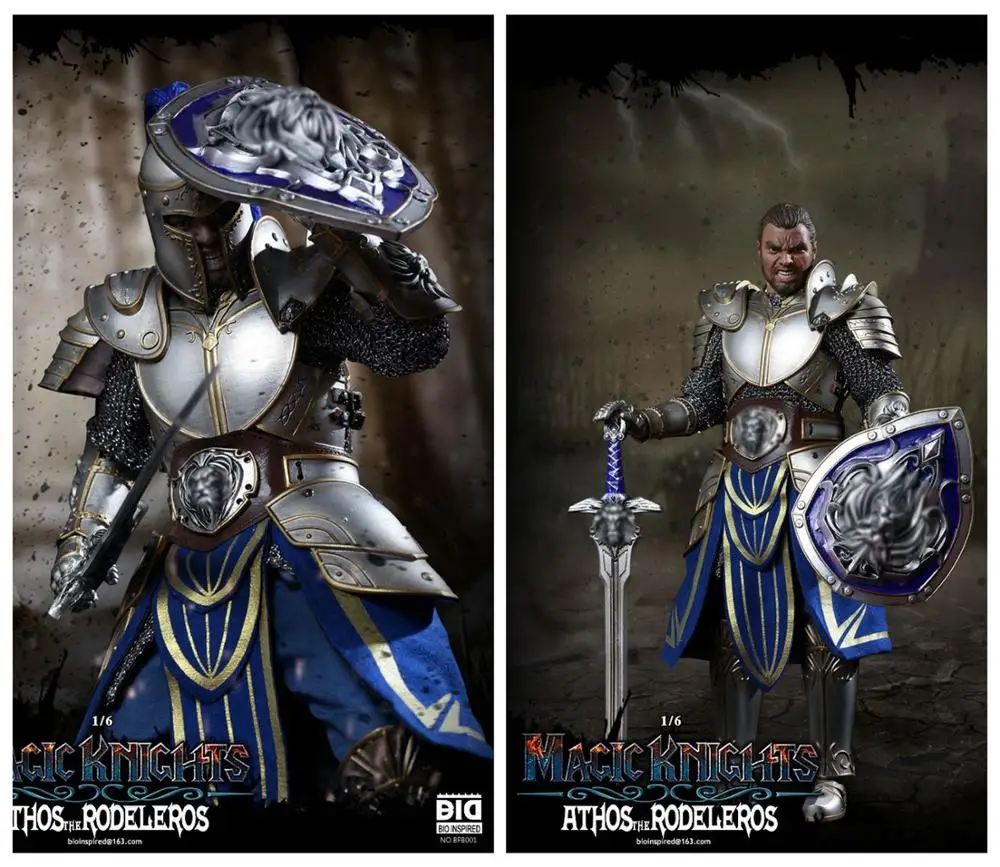 Два стиля волшебный боевой Меч Щит/копье щит экшн-фигурка из сплава литая модель