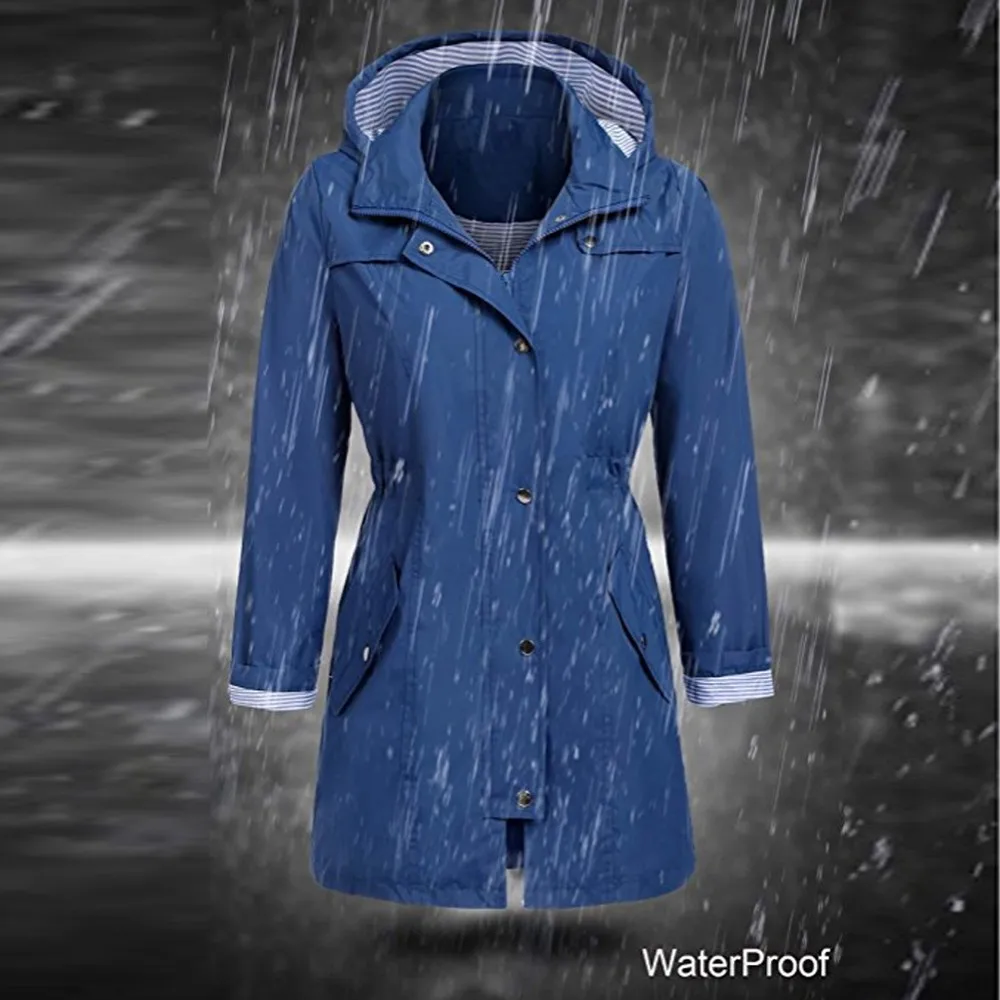 Women Jackets Amp Coats Feminine Coat Winter Warm Solid Rain Jacket Outdoor Hoodie Waterproof Hooded Raincoat Windproof Tops | Женская