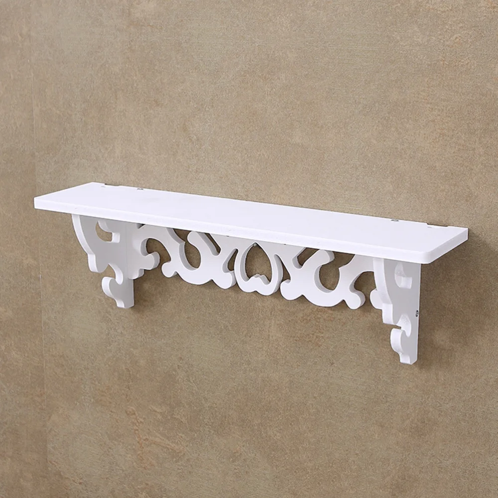 

1 Set of Wooden Board Rack Wall Storage Partition Board Multi-purpose Storage Shelf for Room Living Room