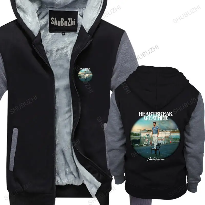 

homme cotton hoodies zipper Niall Horan Heartbreak Weather brand winter hoodie warm jacket