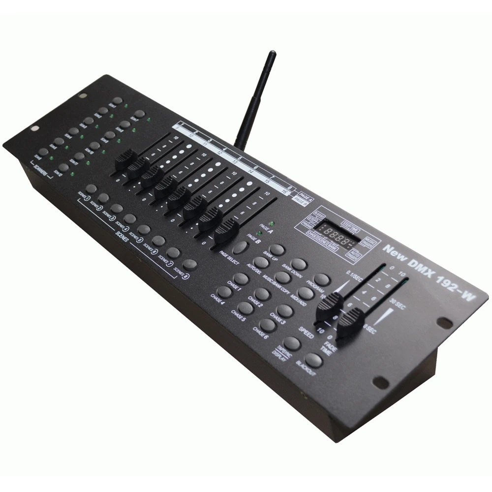 DMX192-W Console Высокое качество 2,4G беспроводной dmx-контроллер 192-W DMX консоль для светодиодный Par движущаяся головка диджейский прожектор контроллер освещение на сцену - Цвет: DMX192-W Console