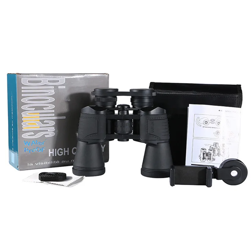 Портативный бинокль с высоким увеличением 20x50 портативный наружный оптический