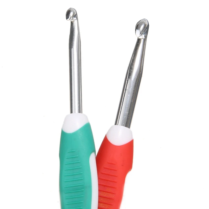 9 шт./компл. 2 6 мм 165 мягкая ручка разноцветные пластиковые Алюминиевые крючки для