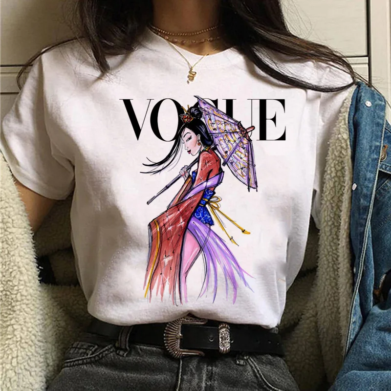 

Women Fashion T-Shirt Womens Cute Tshirts Girl Laides Tumblr Streetwear Tee Hipster Clothing Female T Shirt VOGUE Print Tees