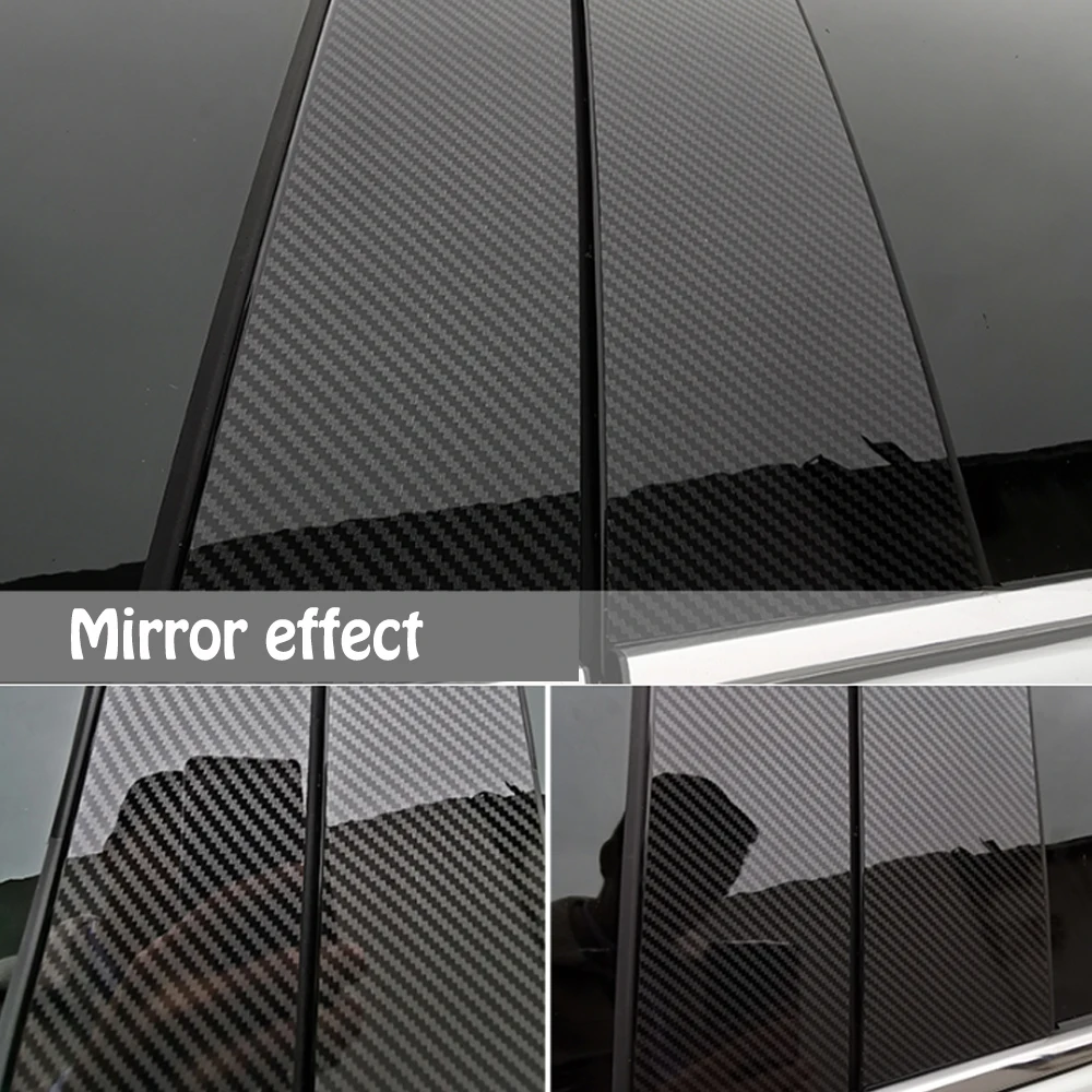 8Pcs For Toyota Camry 8th 2018 2019 Car Window B-pillars Decorative Sticker Scratch Resistant | Styling Mouldings