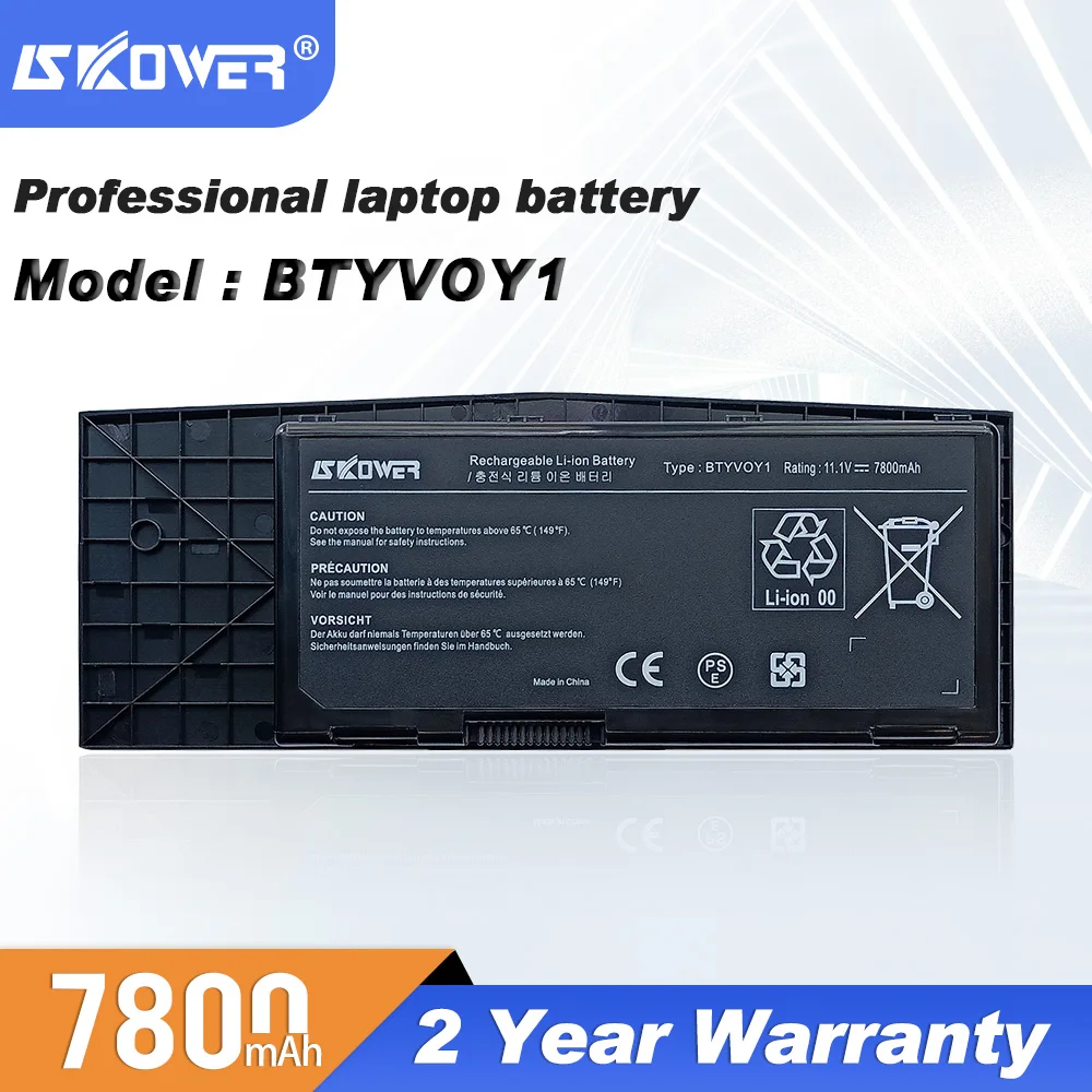 Аккумулятор SKOWER BTYV0Y1 для ноутбука DELL Alienware M17X R3 R4 сменный C0C5M 7XC9N 5WP5W 11 1 В/7800