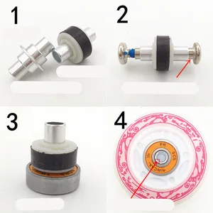 Колеса для роликовых коньков с магнитным сердечником, светодиодная вспышка, 6 мм втулка, магнитная ячейка, сверкающие колеса, летающая тарелка, 8 шт.