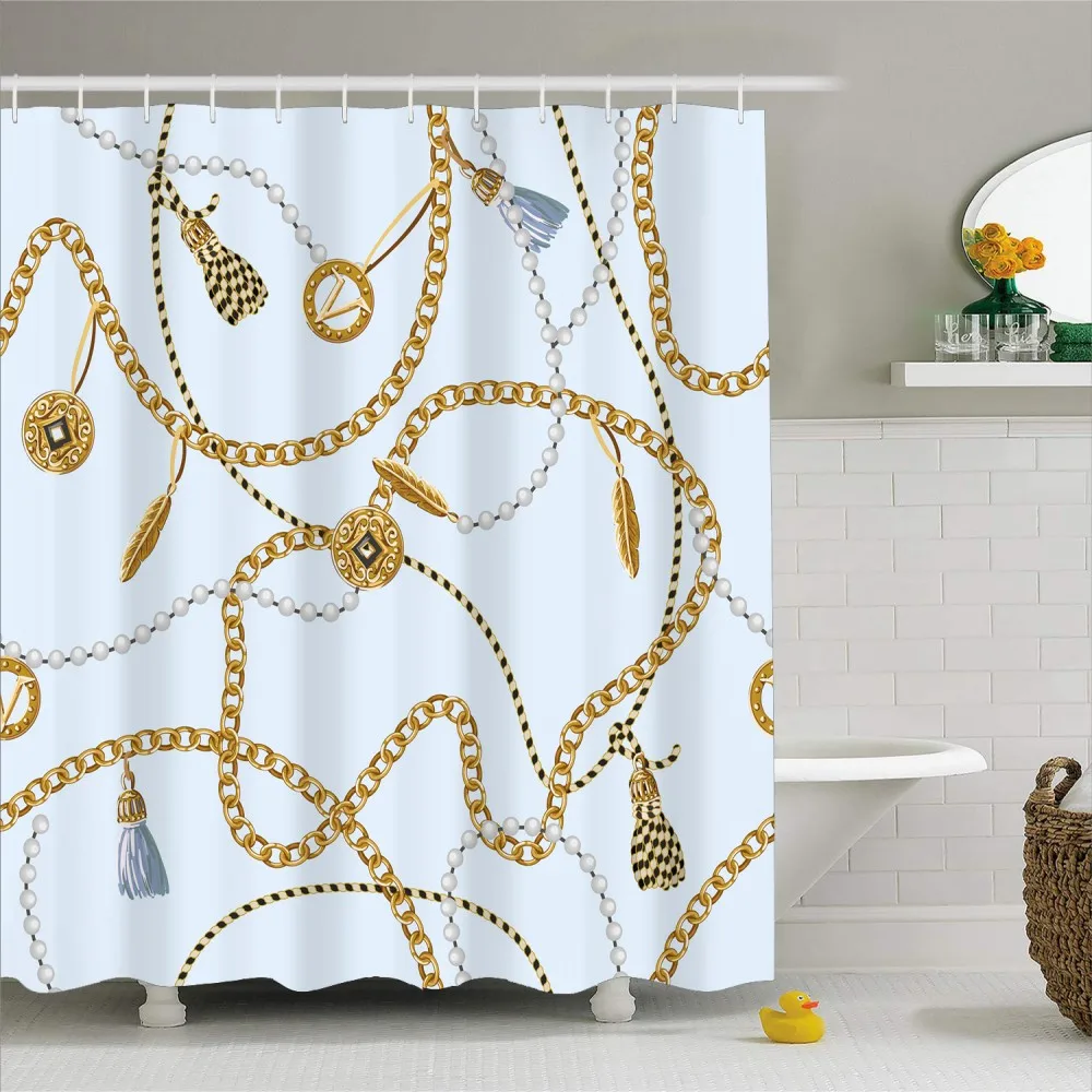 1 шт. занавеска для ванной в стиле барокко винтажный стиль 3D принт роскошная
