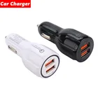 Для Xiaomi 3 4 5 6 Note 5 4 3 2 R1 M2 1 DRedmi 6 7A S2 GO Honor 20 11 10 9 8 7 6 5 4 3 Note10 9 Oneplus 1 3 Dual USB Автомобильное зарядное устройство