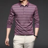 dimi striped casual designer long sleeve tops mens clothing new top grade fashion brand men plain polo shirts for men