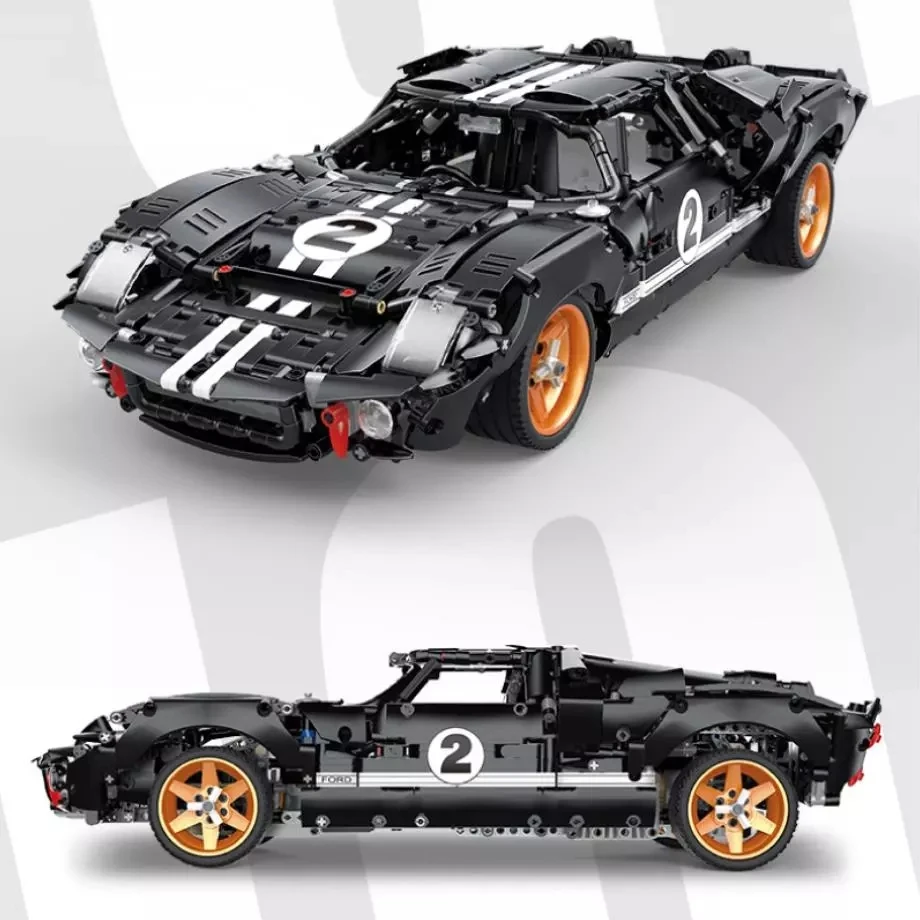 

YC-QC010 Ford GT40 MK I 1967 Racing Car MOC-33807 Model Building Block Vehicle Racing Car Toys Chrisymas Gifts for Kids