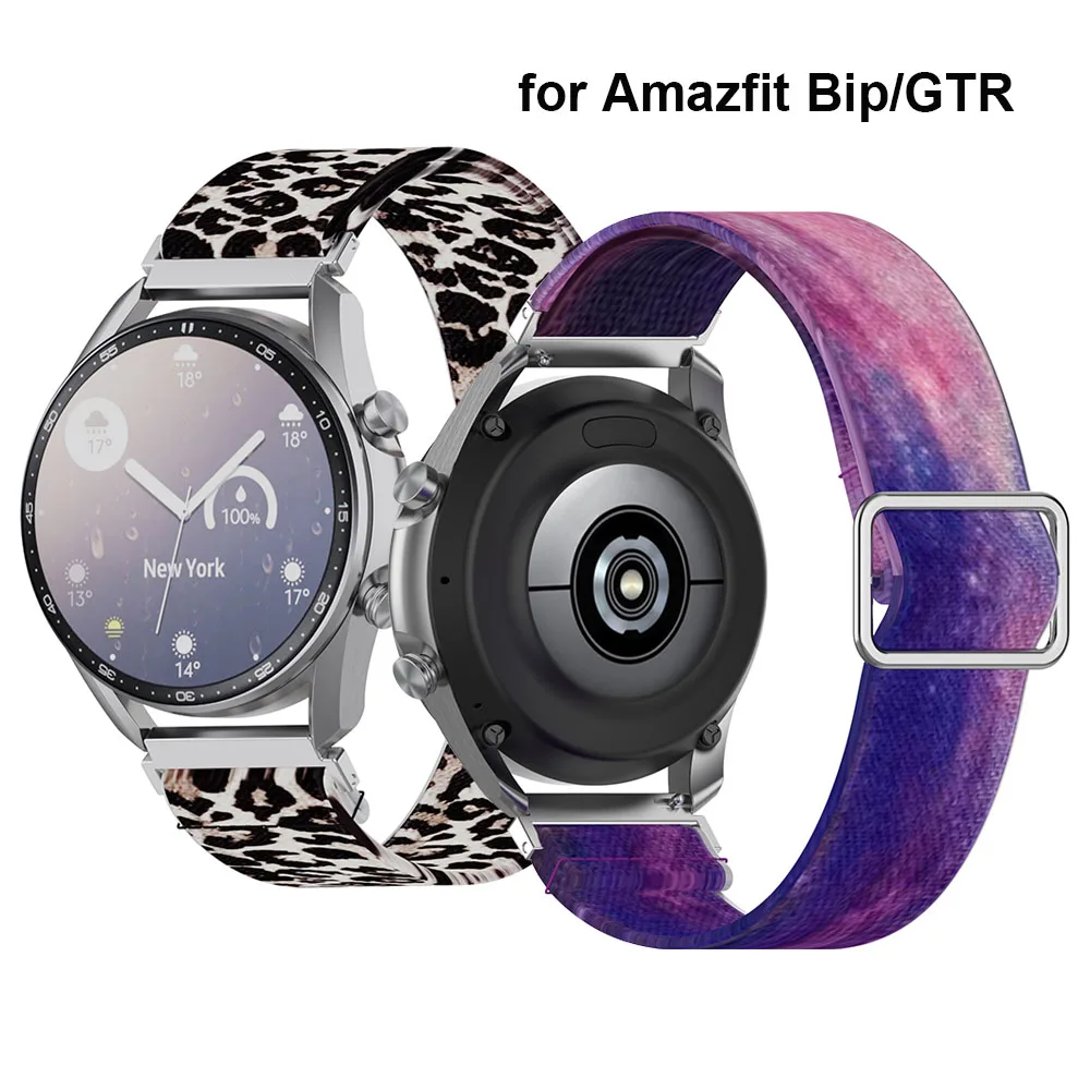 

Ремешок из нейлоновой петли для часов Amazfit 22 мм, сменный гибкий эластичный ремешок спортивные ремешки для AMAZFIT Pace/Stratos/GTR 47 мм