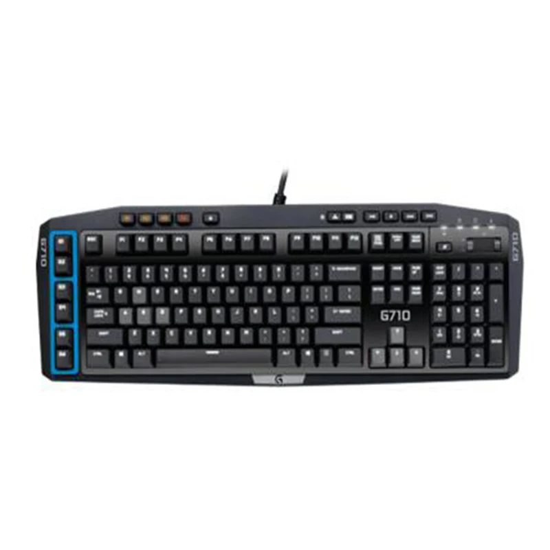 Logitech G710 + синяя Проводная игровая механическая клавиатура со светодиодной