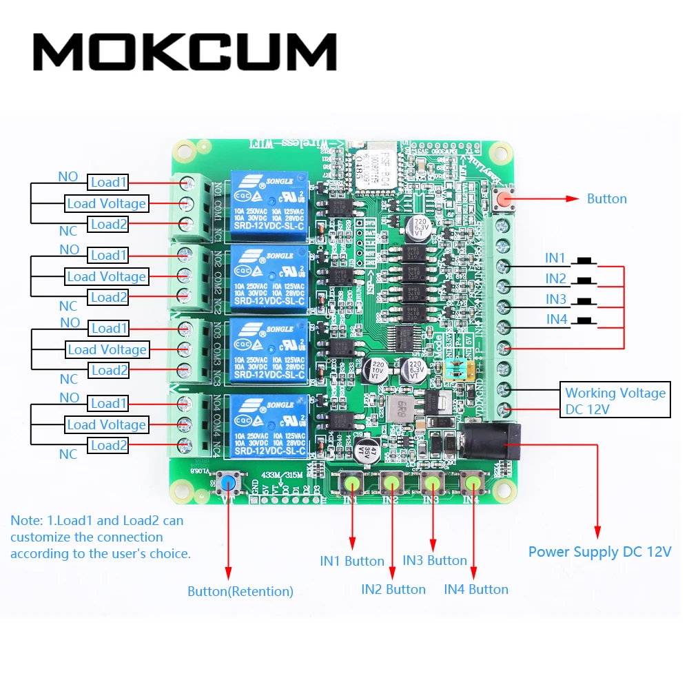 Беспроводной приемопередатчик IoT постоянный ток 12 В 2 4 ГГц бит Wi Fi умный