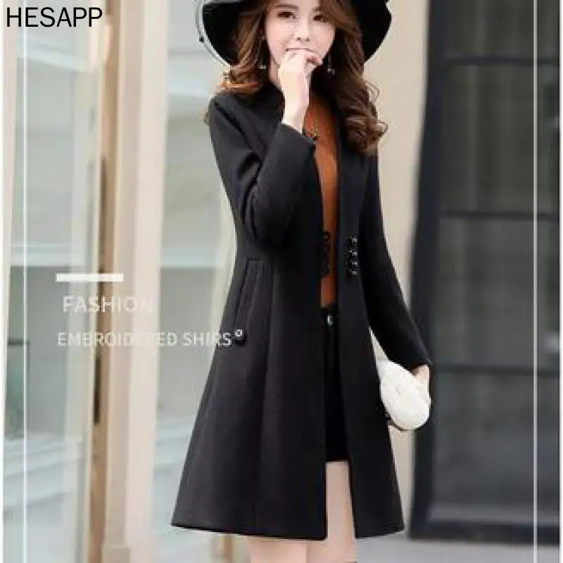 

Hesapp2021 autumn/winter new wool warm coat for women, woolen coat for women