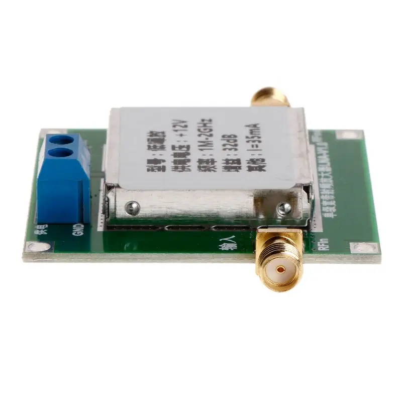 2021 Новый 0 01-2000 МГц 2 ГГц 32dB LNA ВЧ широкополосный низкий Шум усилитель UHF-модуль HF VHF |