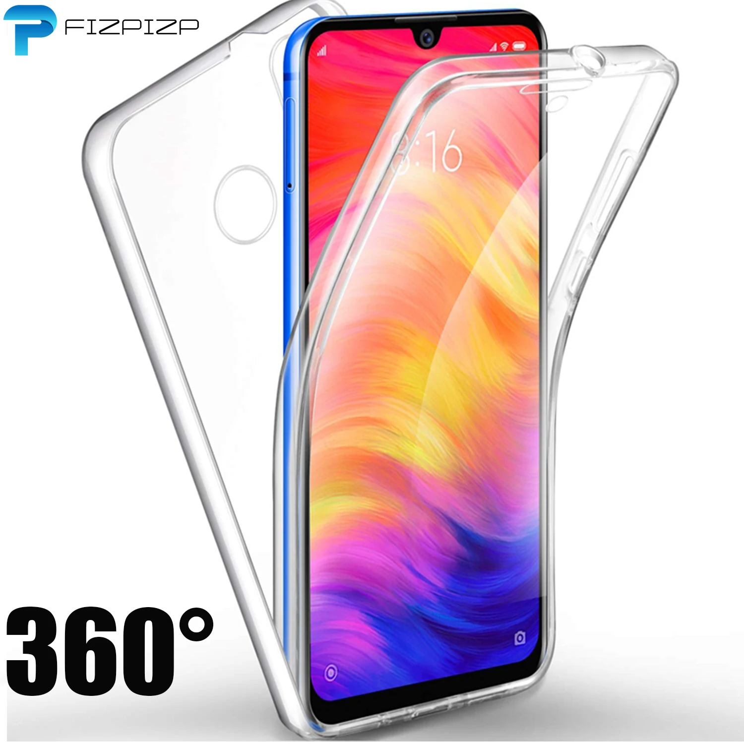 Прозрачный чехол с полным покрытием для XiaoMi Mi 8 Lite A1 A2 SE RedMi Note 7 Pro S2 6 6A 5 5A Prime Plus