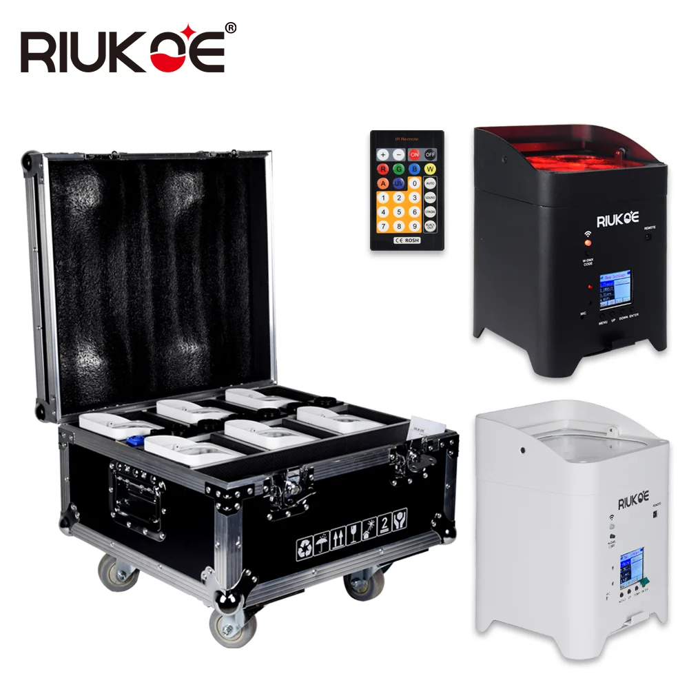 Букет невесты 6 штук в партии зарядки Дорожный Чехол 6X18W светодиодный Par LED