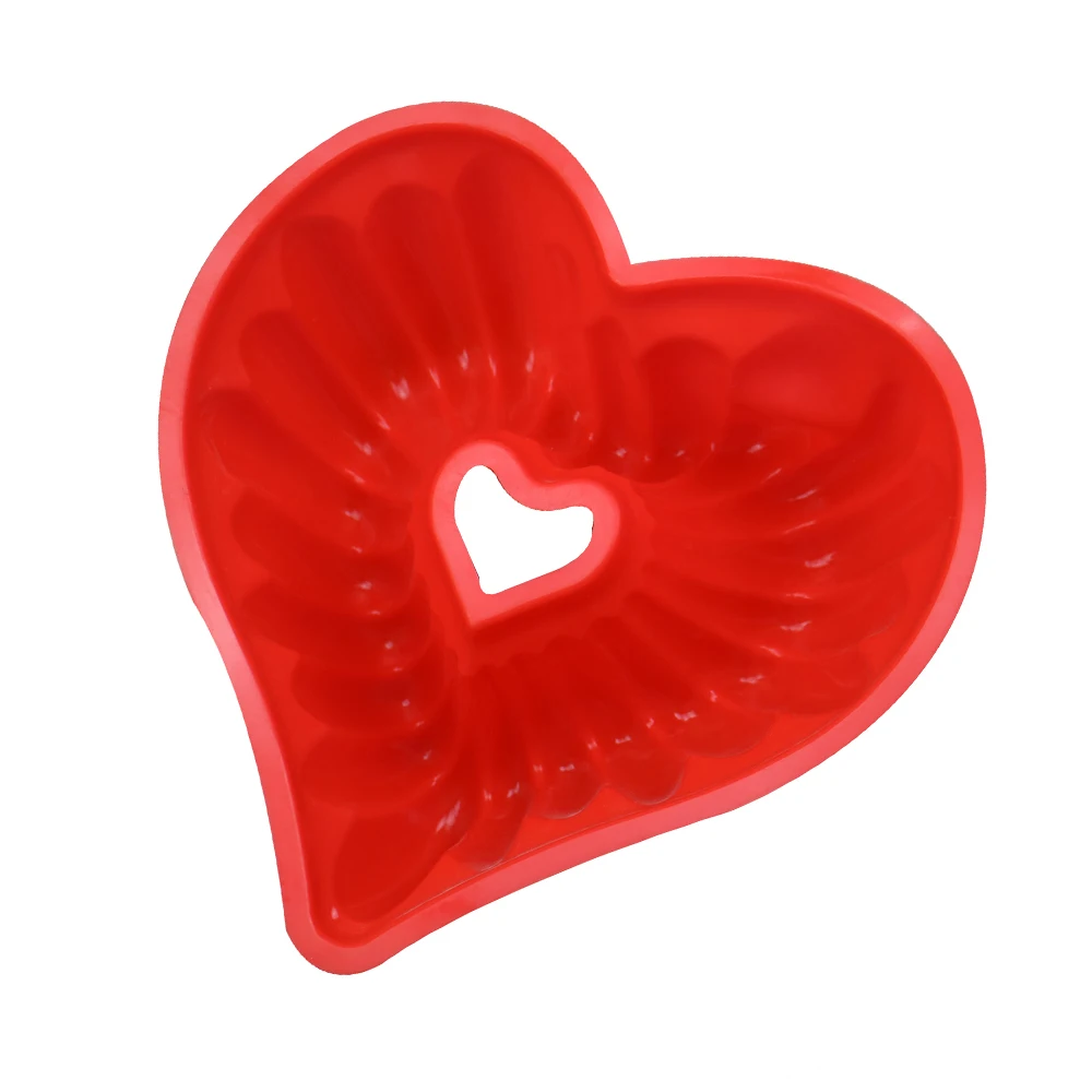 Форма для торта в форме сердца силиконовая форма кексов маффинов инструмент