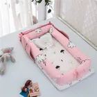 Детская переносная кроватка-гнездо, детская кроватка для мальчиков и девочек, дорожная кроватка, хлопковая Колыбель для младенцев, детская люлька, кроватка для новорожденных