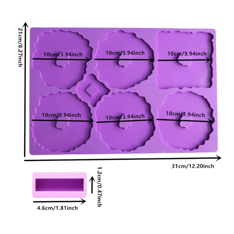 

Irregular Wavy Coaster Epoxy Resin Mold Cup Dishes Mat Pad Silicone Mould DIY Crafts Home Decorations Placemat Casting