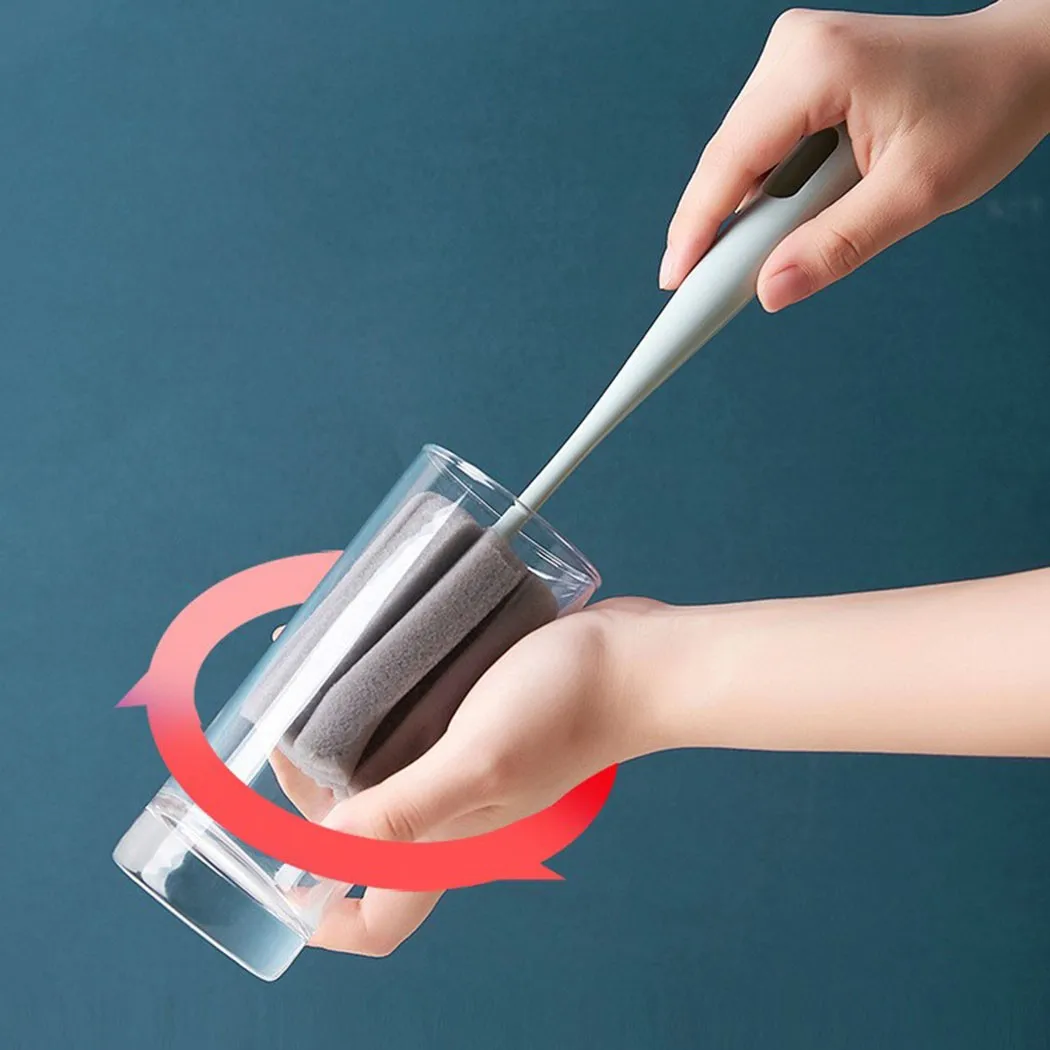 

Absorbent Cup Brush Cleaning Power Long Handle Cup Brush Gray Long Gray Short