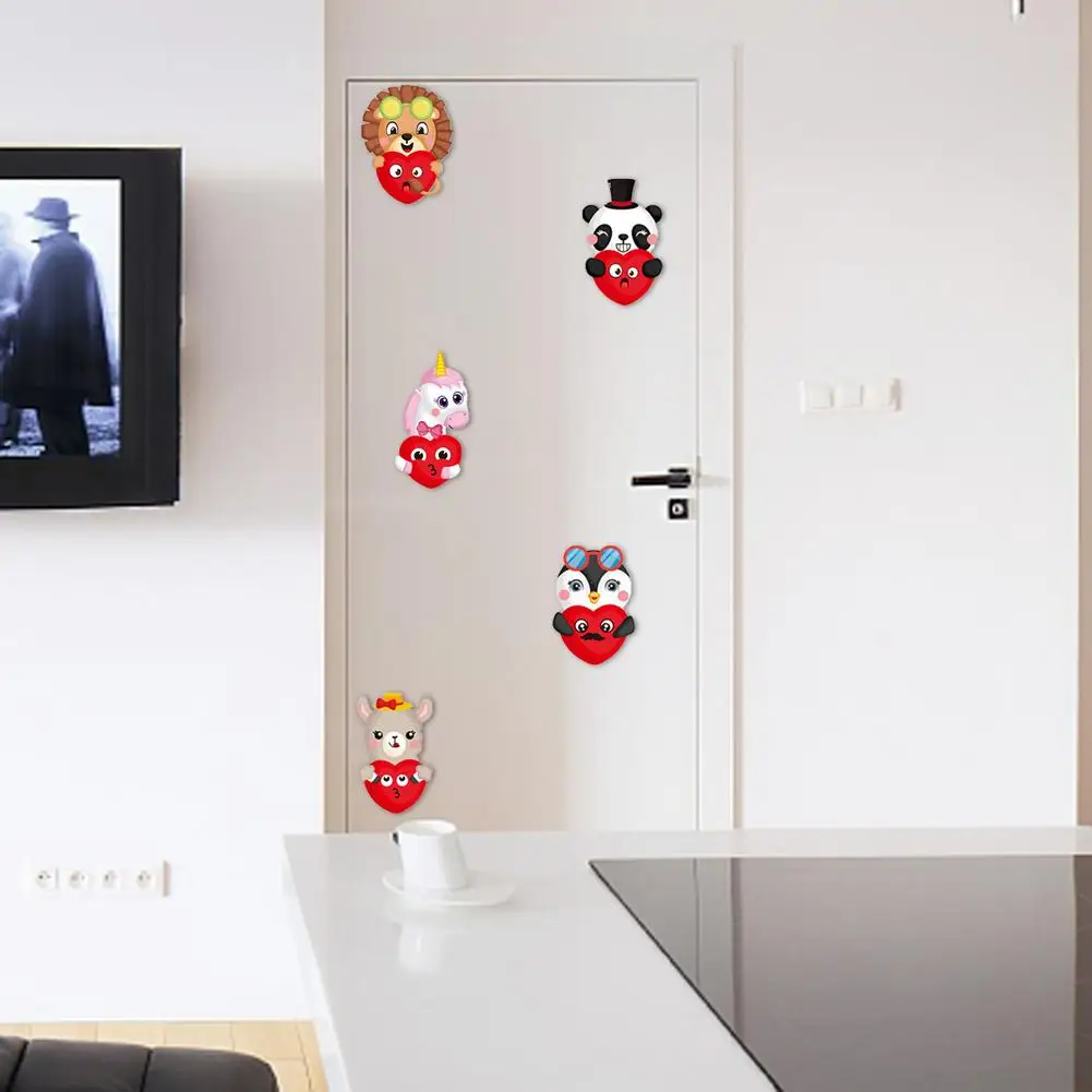 Наклейка на День святого Валентина 24 листа наклейка лицо для детей в форме сердца