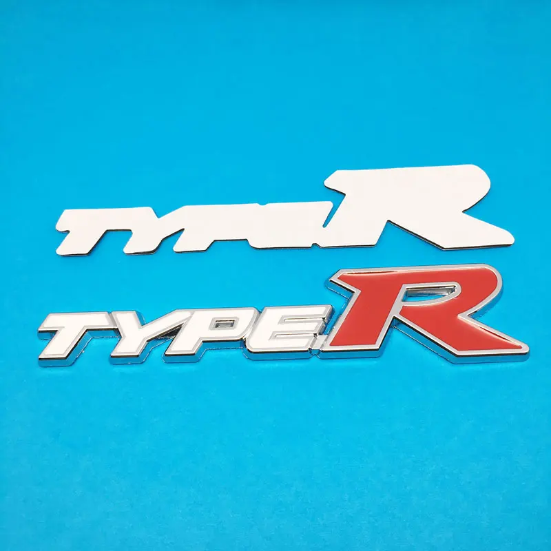 1 шт. 3D металлическая эмблема наклейка автомобиль Передняя решетка для Honda Тип R
