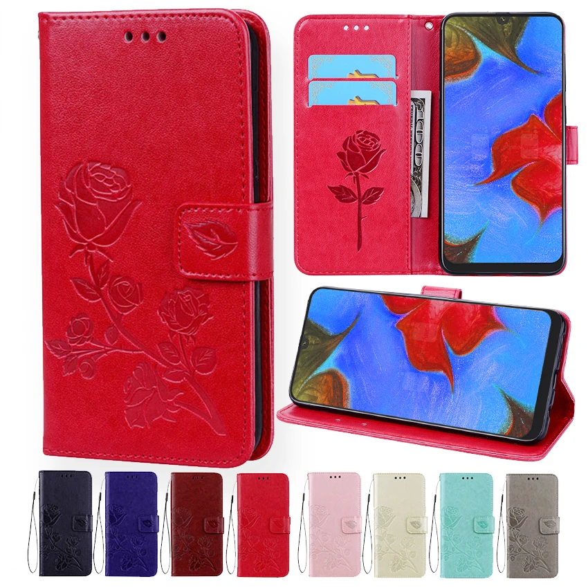 Кожаный флип чехол 3D для Samsung Galaxy A10 A20 A30 A40 A50 A60 A70 M40 S8 S9 Plus A6 A7 A8 J2 J4 J6 2018 чехлы