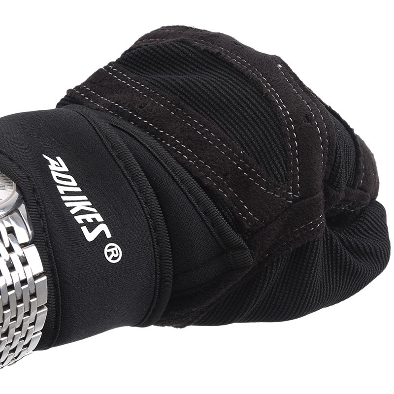 1 пара Половина Finger тренажерный зал перчатки поддержка запястья Обёрточная