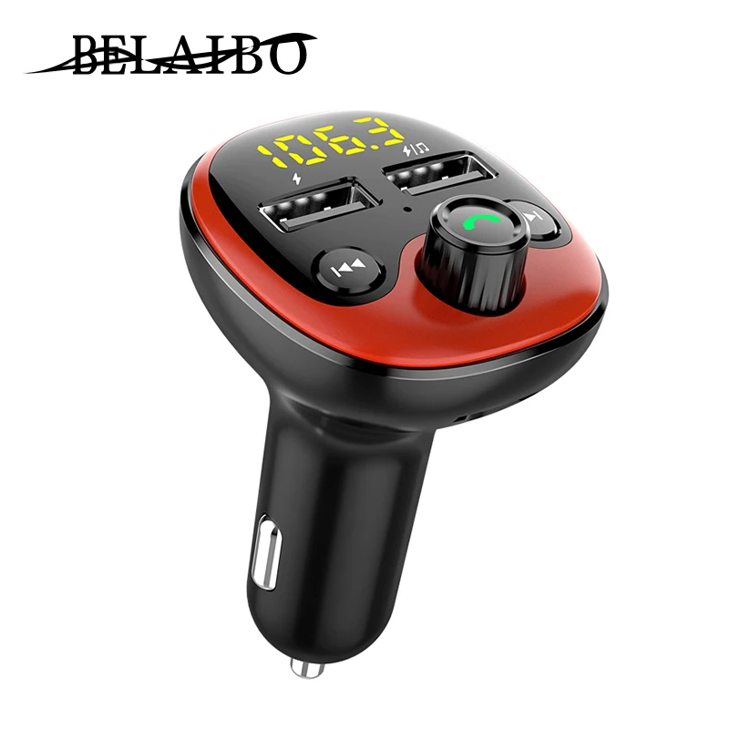 Автомобильный комплект с fm передатчиком bluetooth модулятор громкая связь 5 0 mp3 плеер