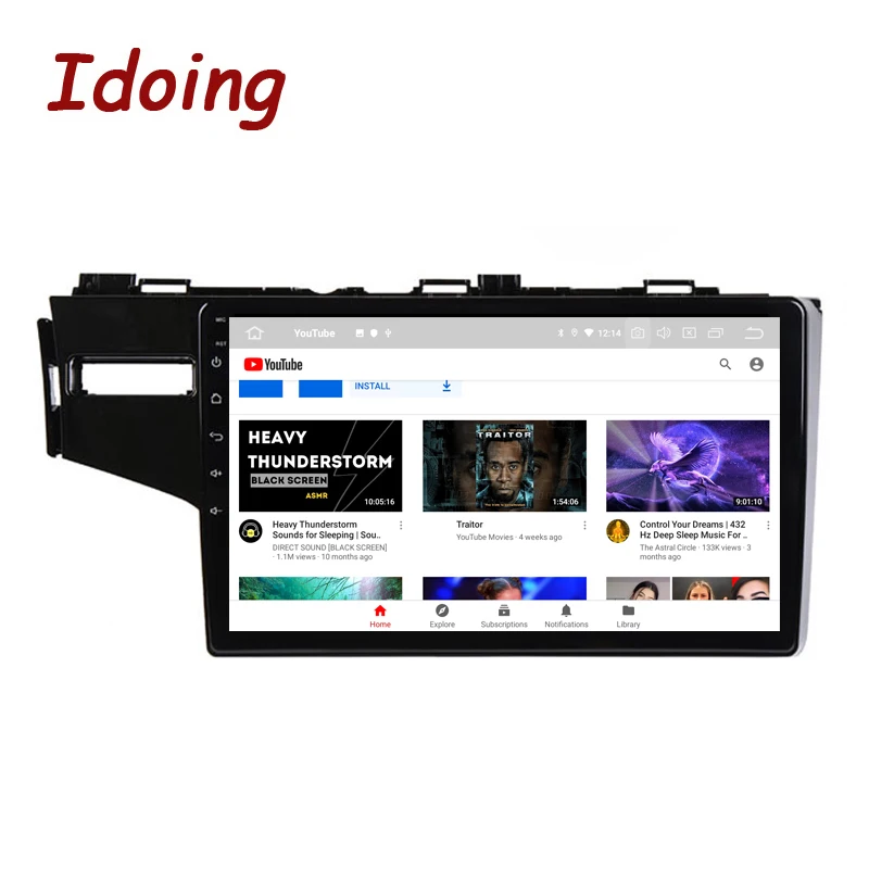 

Idoing 9"Car Android Radio Video Player GPS Navigation For Honda Jazz 3 Fit 3 2015-2020 Carplay Auto Bluetooth Head Unit NO DVD