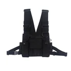 Регулируемый черный жилет, уличная одежда в стиле хип-хоп, функциональная тактическая нагрудная установка Kanye West, поясная сумка, нагрудная сумка, модная нейлоновая C3