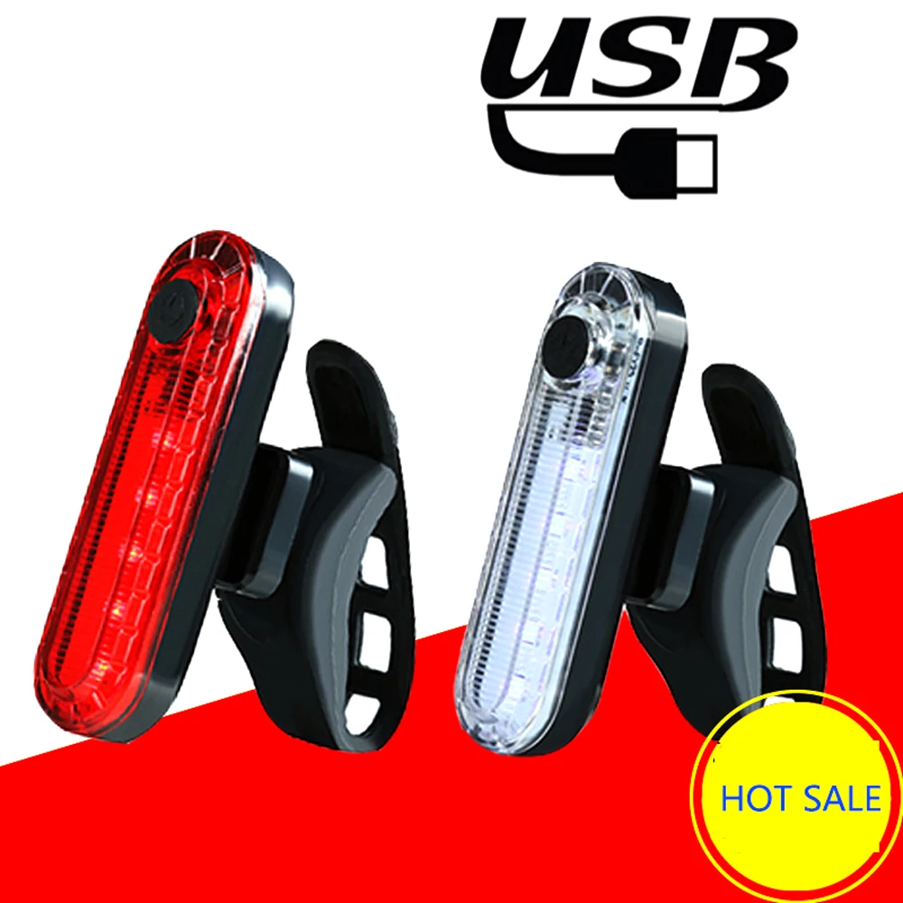 

Задний светодиодный фонарь для горного велосипеда, аккумуляторная лампа с USB, водонепроницаемый предупреПредупреждение светильник для гор...