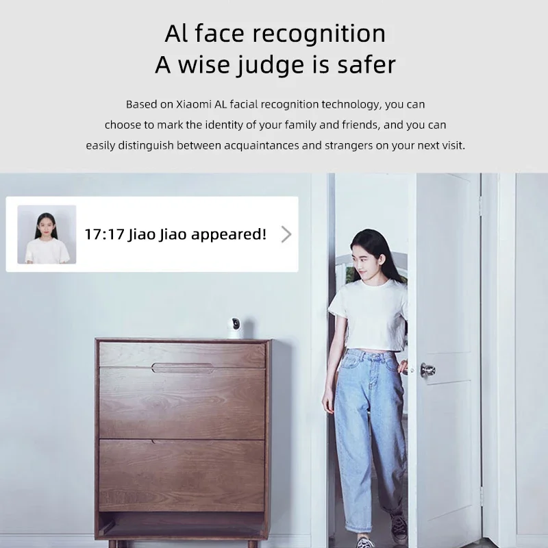 Фотоаппарат Xiaomi Mi 360 ° PTZ горизонтальный угол 1080P инфракрасное ночное видение ии
