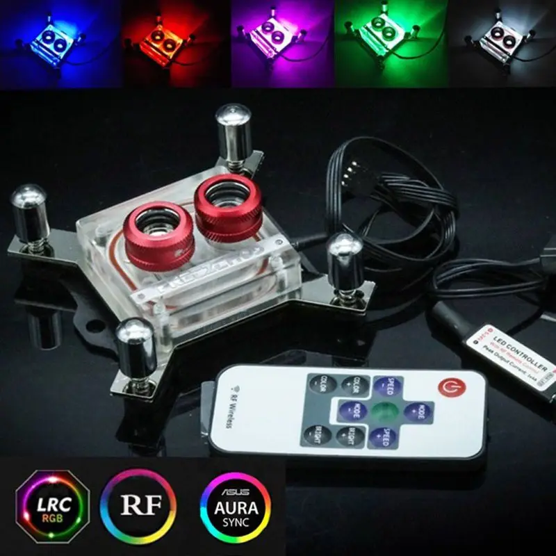 Комплект водяного охлаждения G1/4 резьбы из акрила и меди радиатор для цп пк 1150 1151