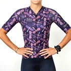 Профессиональная женская быстросохнущая велосипедная толстовка с коротким рукавом для езды на велосипеде