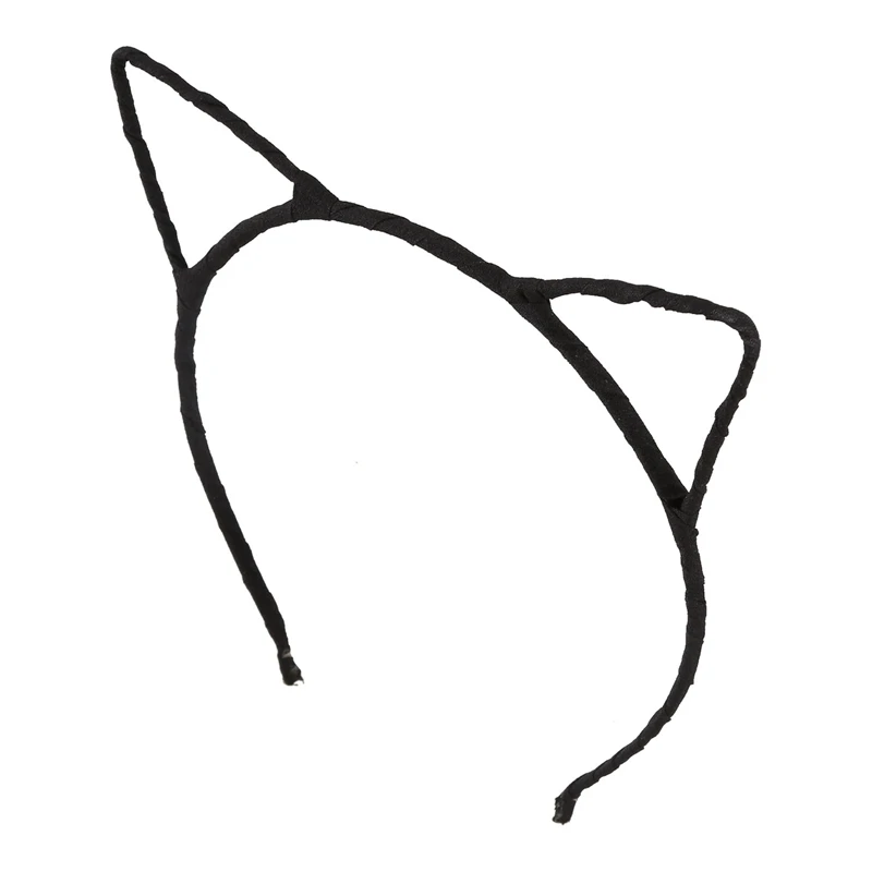 Проводная повязка на голову с кошачьими ушками для нарядного платья Вечерние