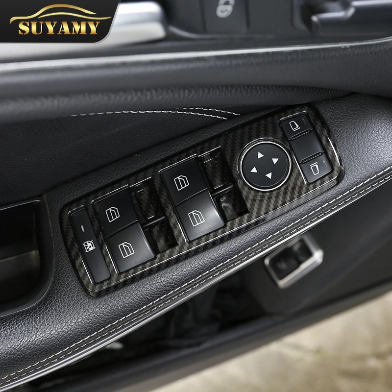 

Car Glass Lift Switch Panel Trim Frame For Mercedes Benz A B C E CLA CLS GLK Class W176 W246 W204 W212 W117 W218 Car Accessories
